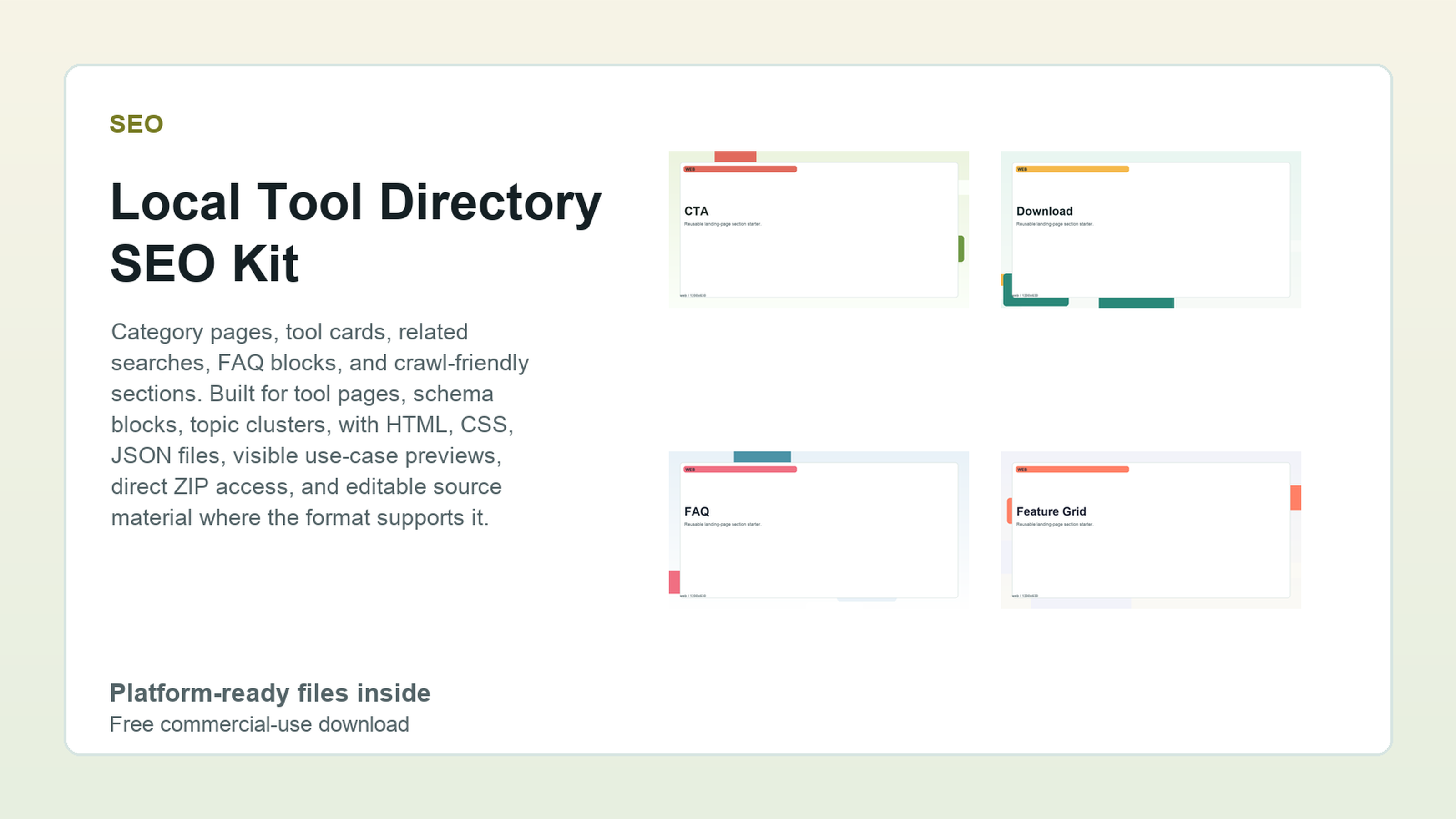 Local Tool Directory SEO Kit
