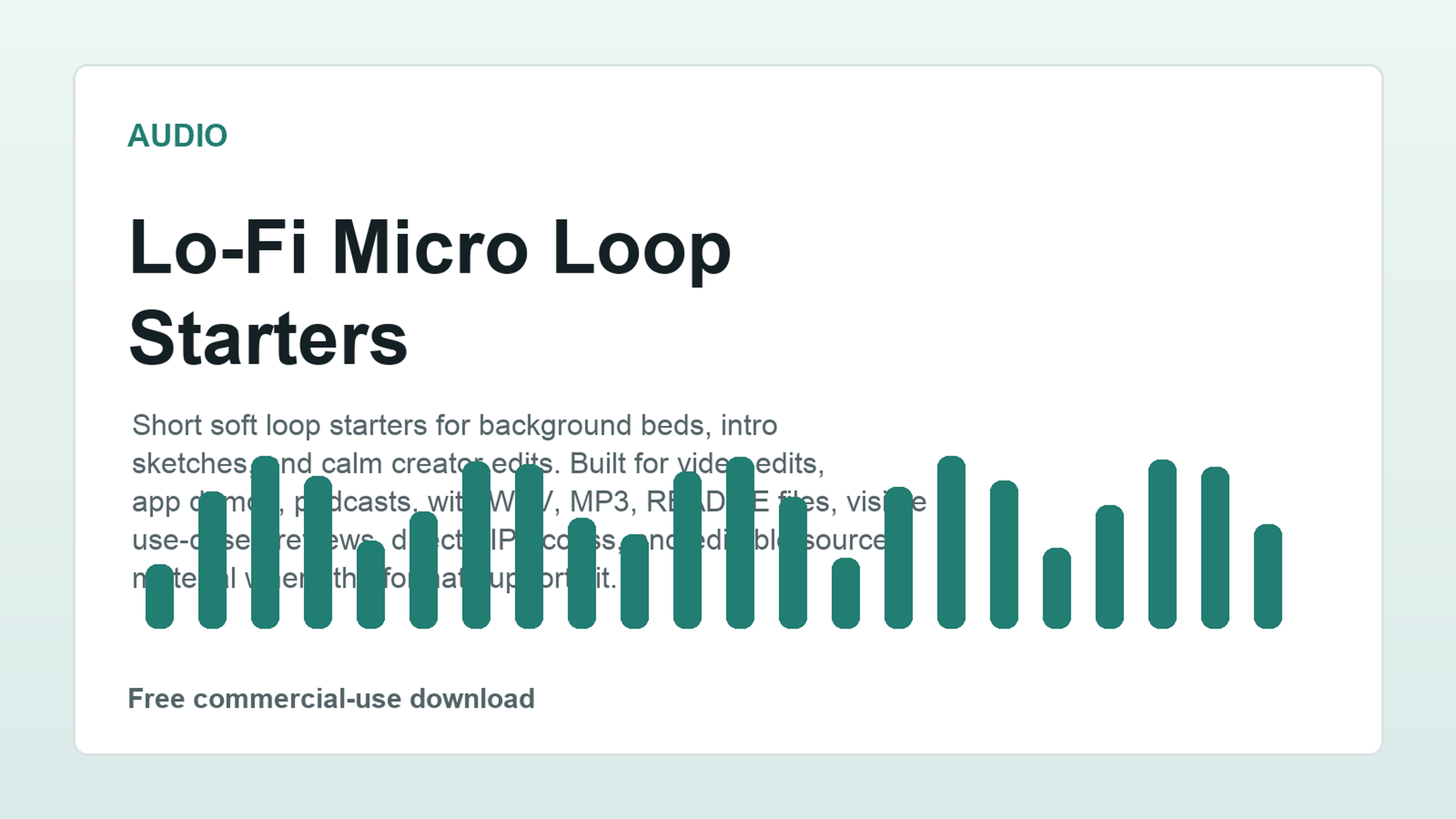 Lo-Fi Micro Loop Starters preview