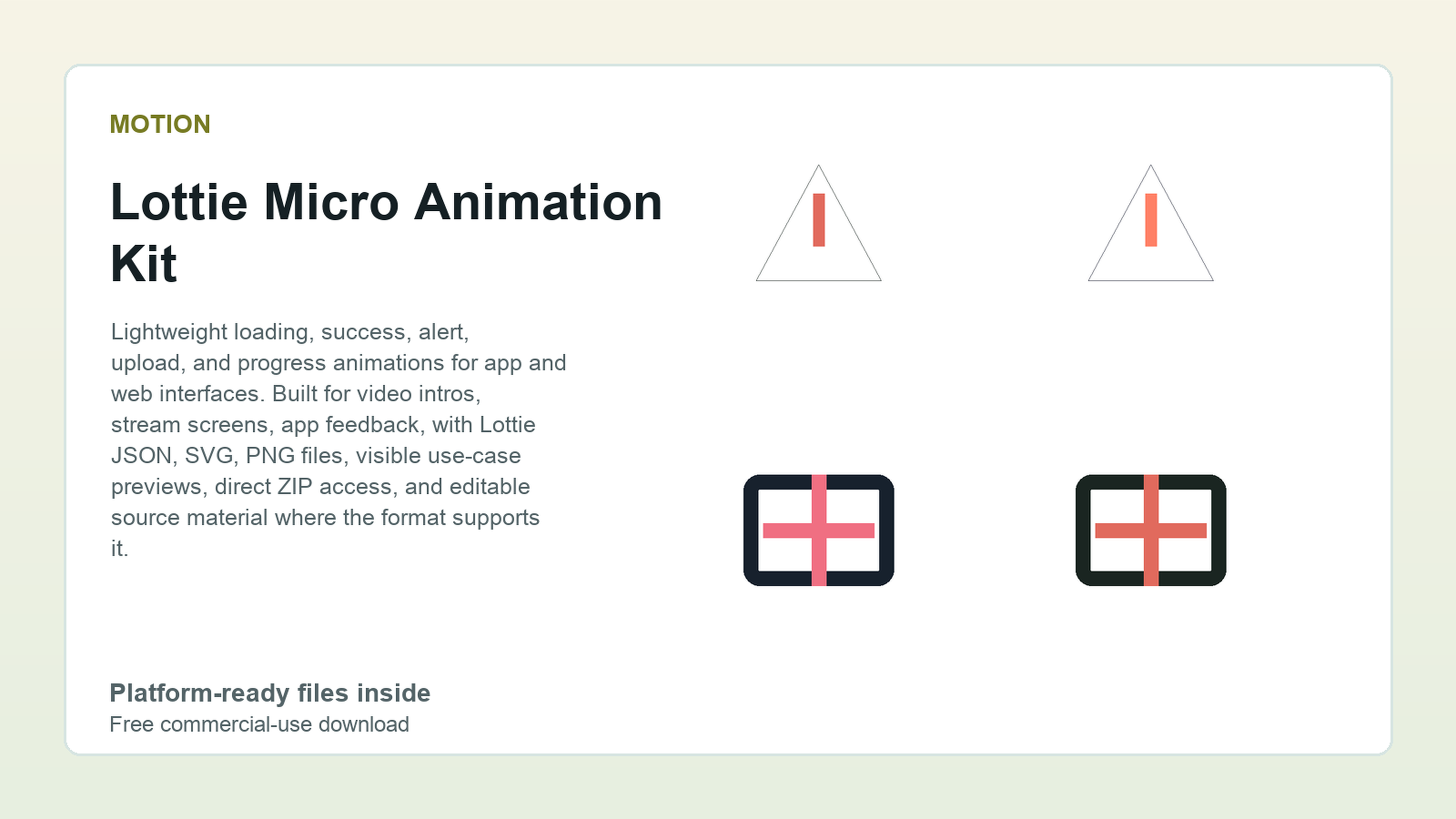 Lottie Micro Animation Kit preview