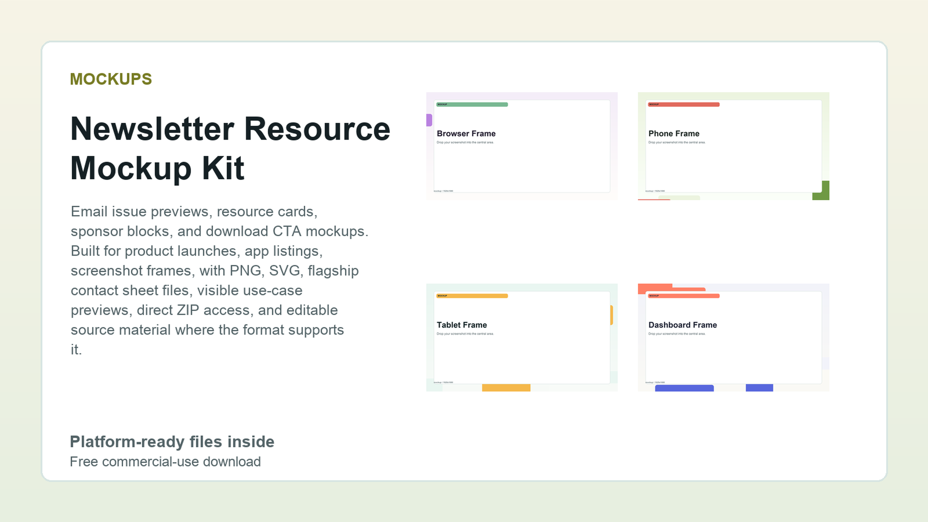 Newsletter Resource Mockup Kit