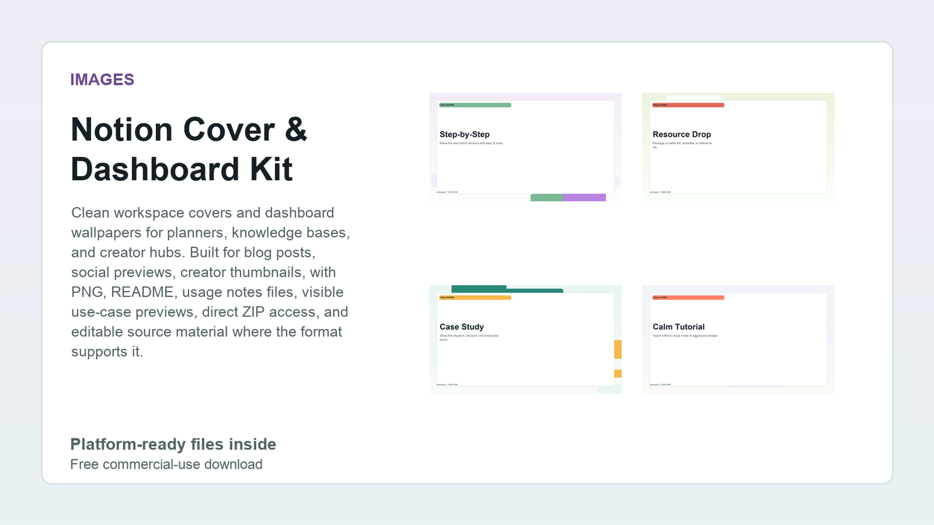 Notion Cover & Dashboard Kit
