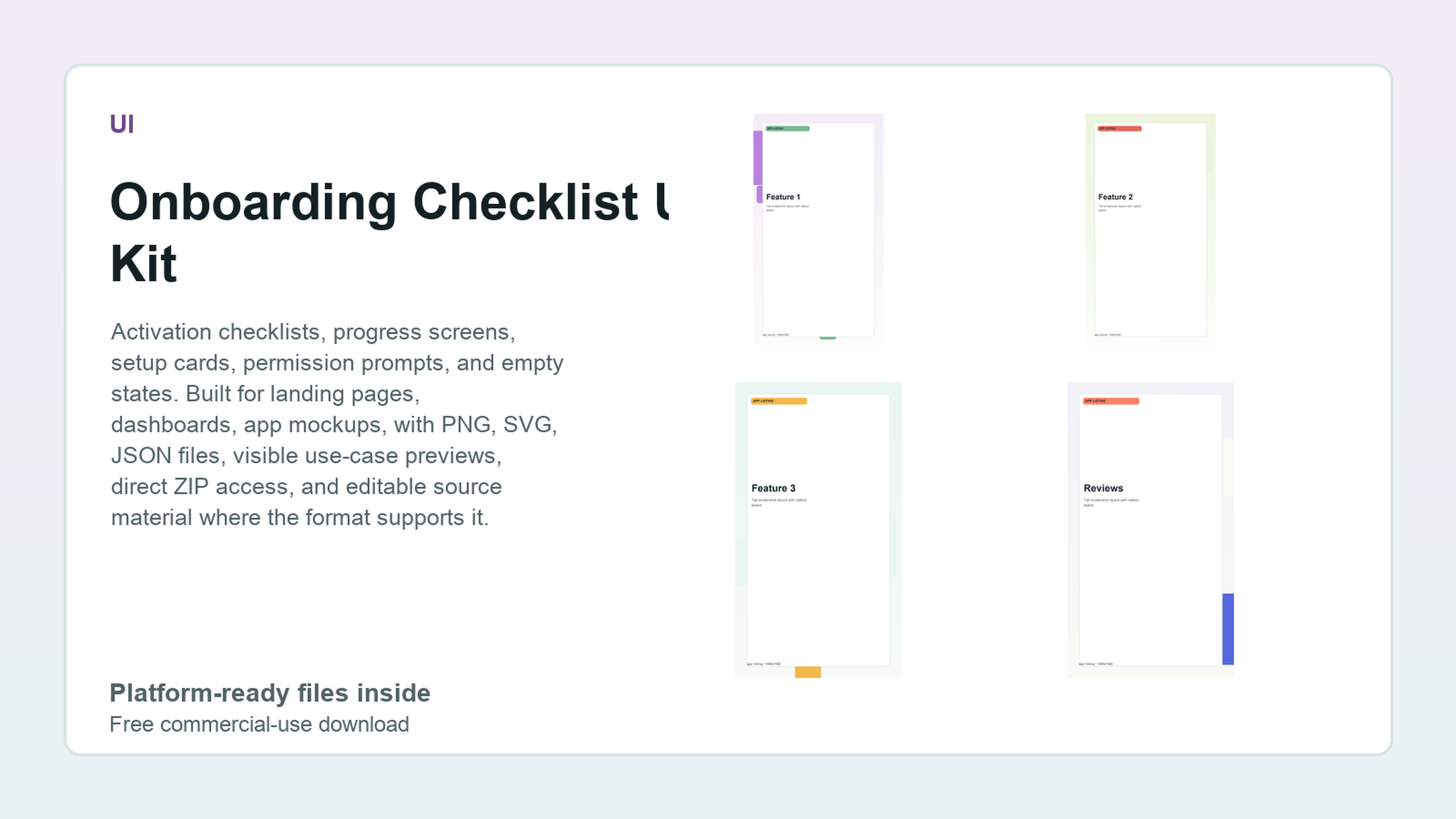 Onboarding Checklist UI Kit