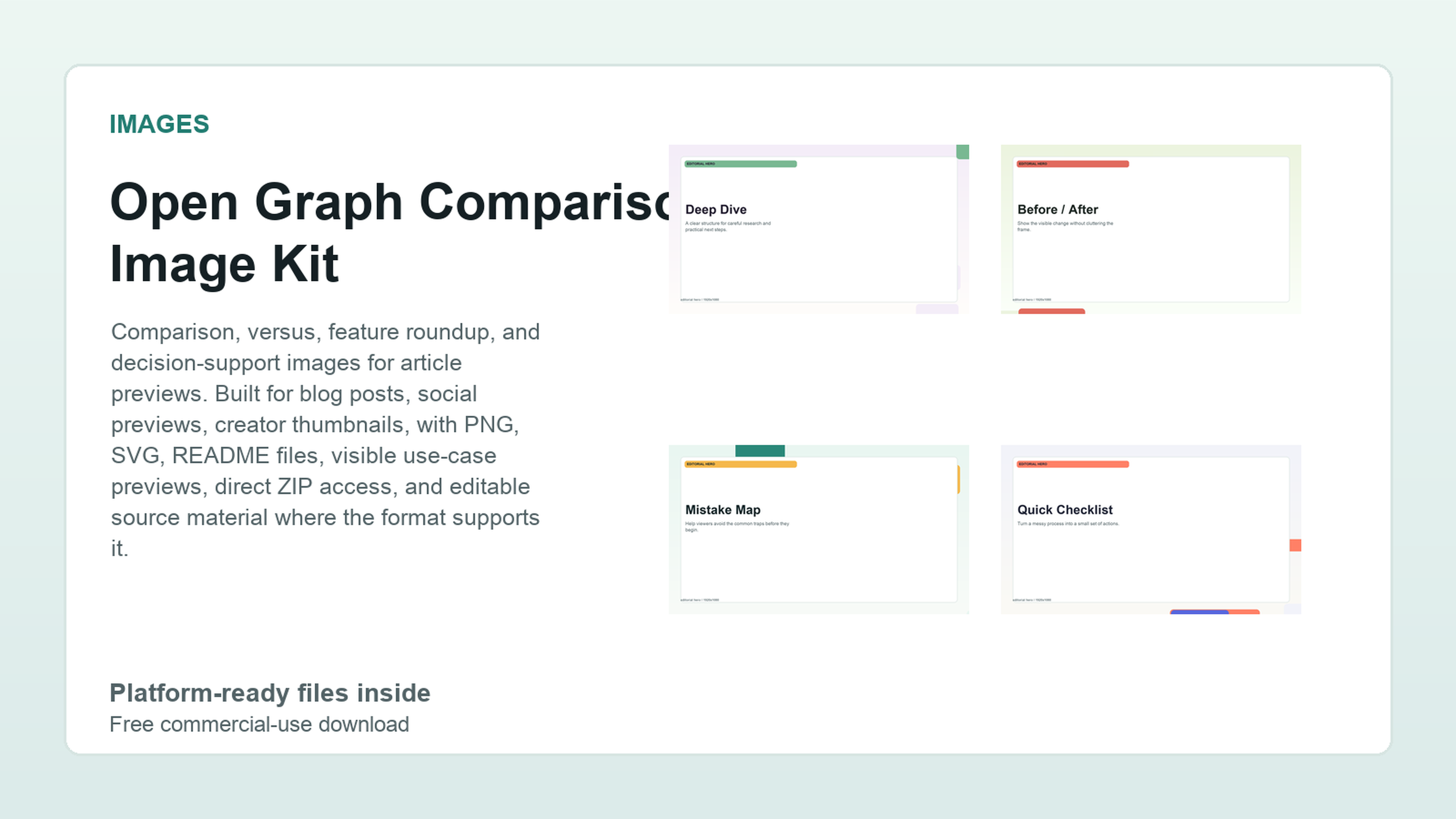 Open Graph Comparison Image Kit