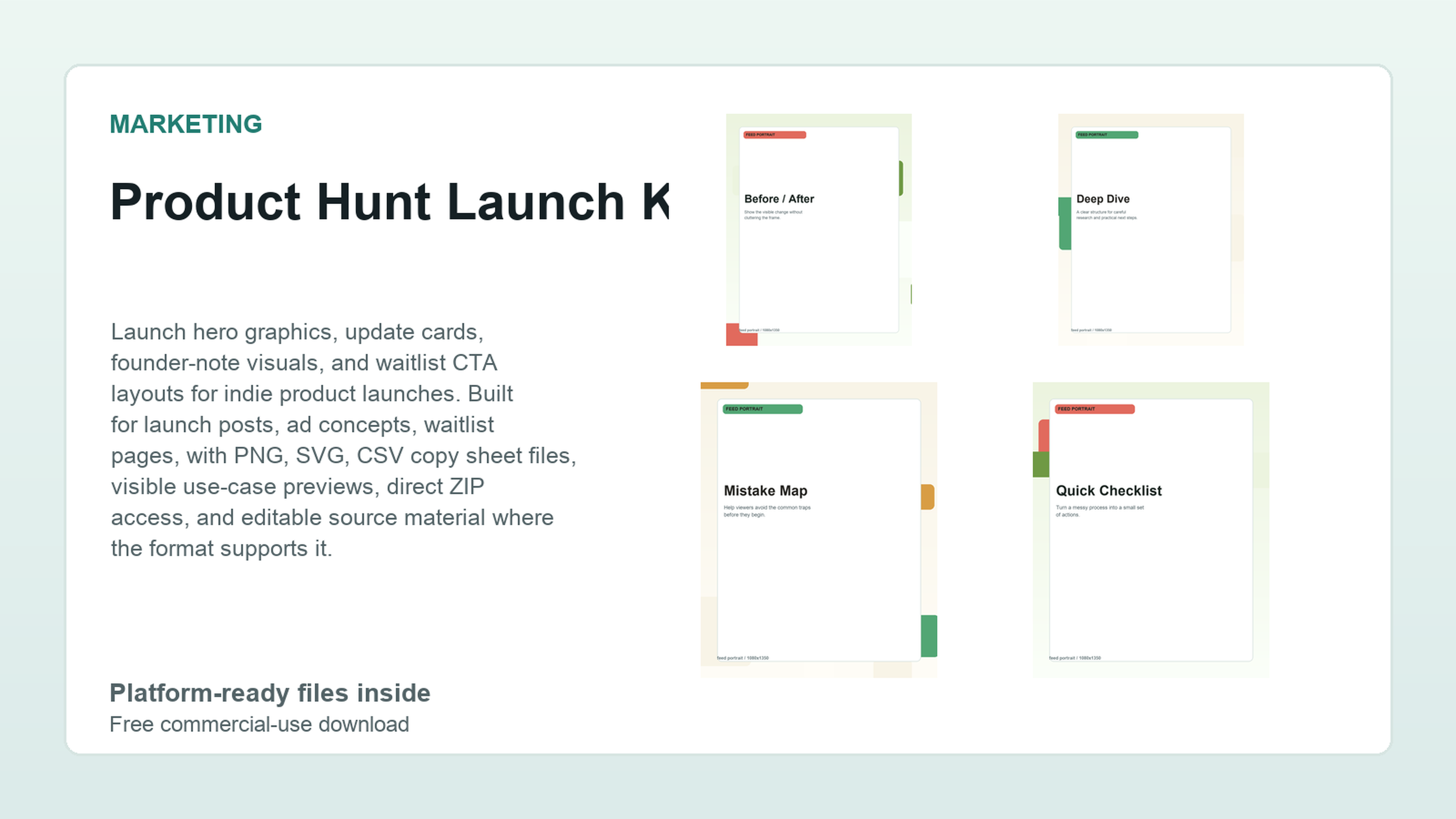 Product Hunt Launch Kit preview