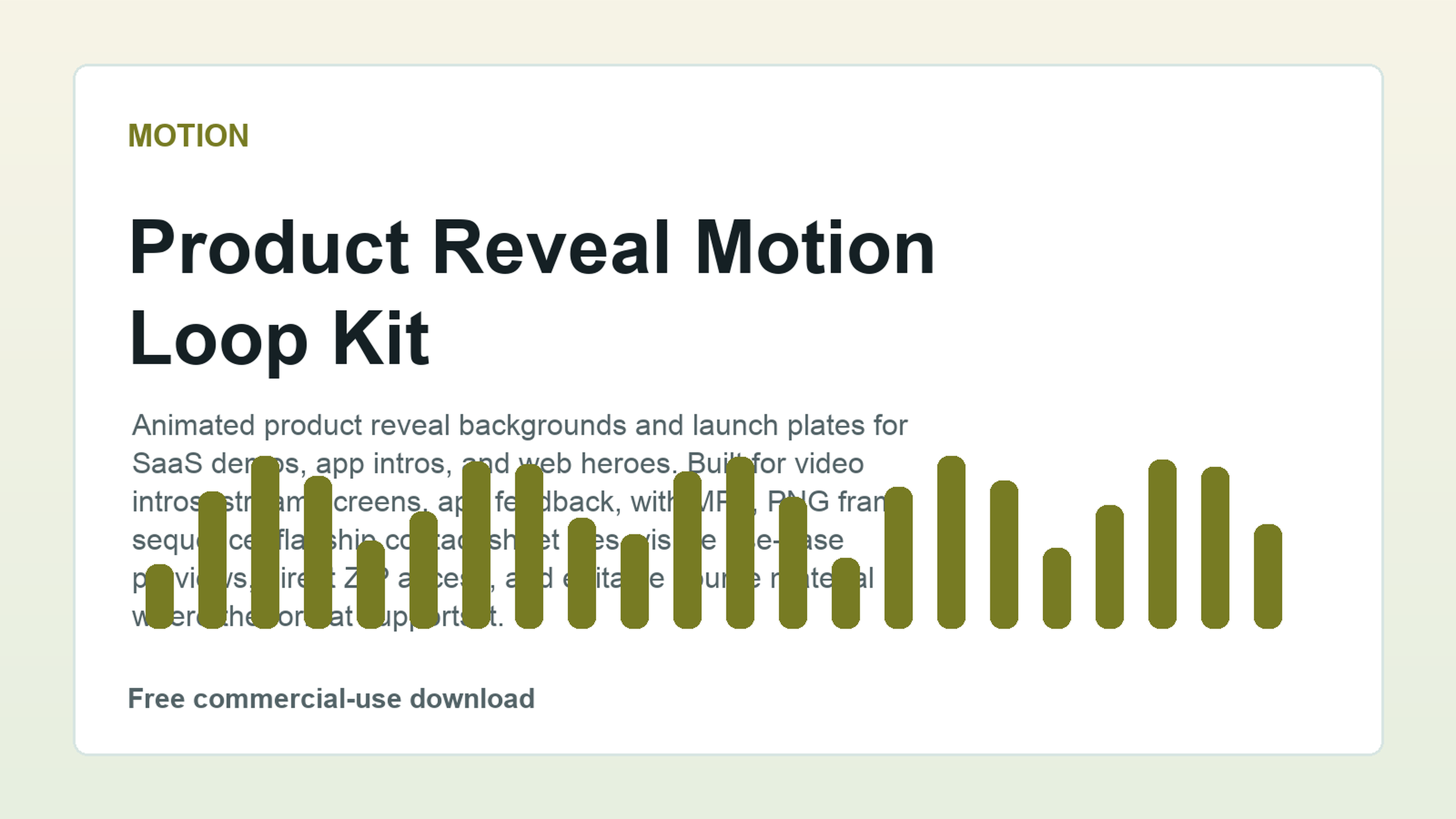 Product Reveal Motion Loop Kit preview