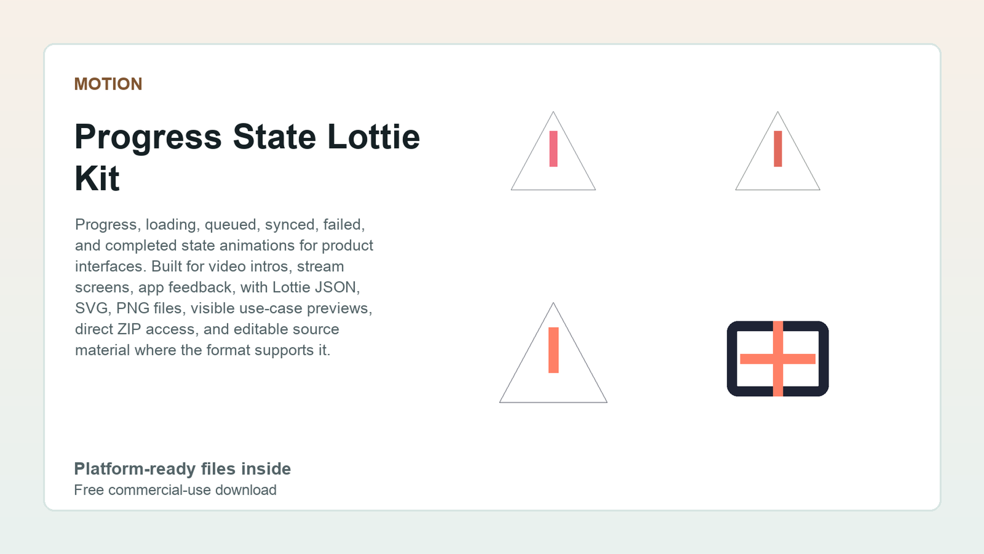 Progress State Lottie Kit preview
