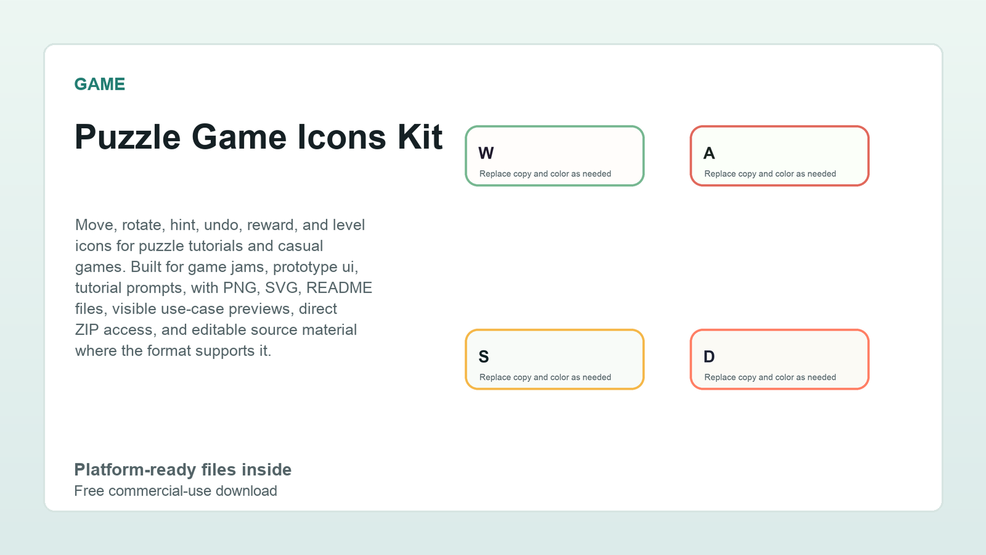 Puzzle Game Icons Kit preview
