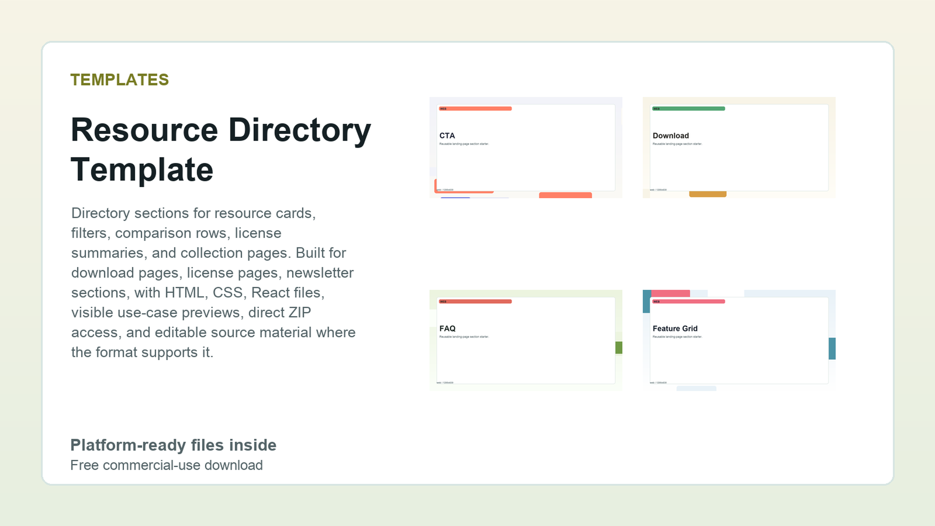 Resource Directory Template
