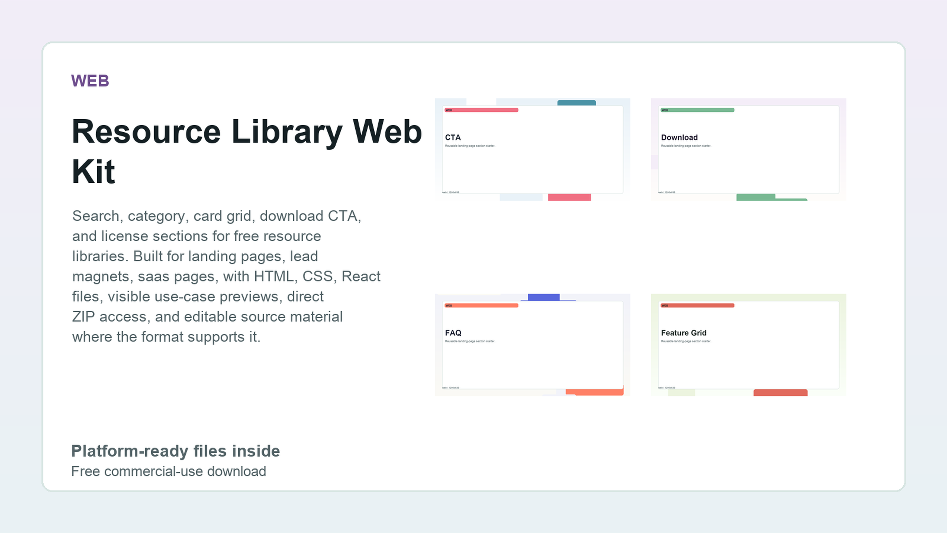 Resource Library Web Kit preview