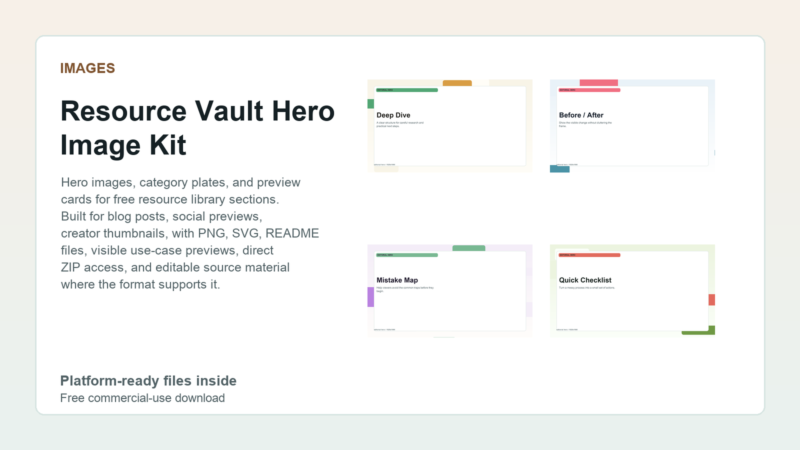 Resource Vault Hero Image Kit