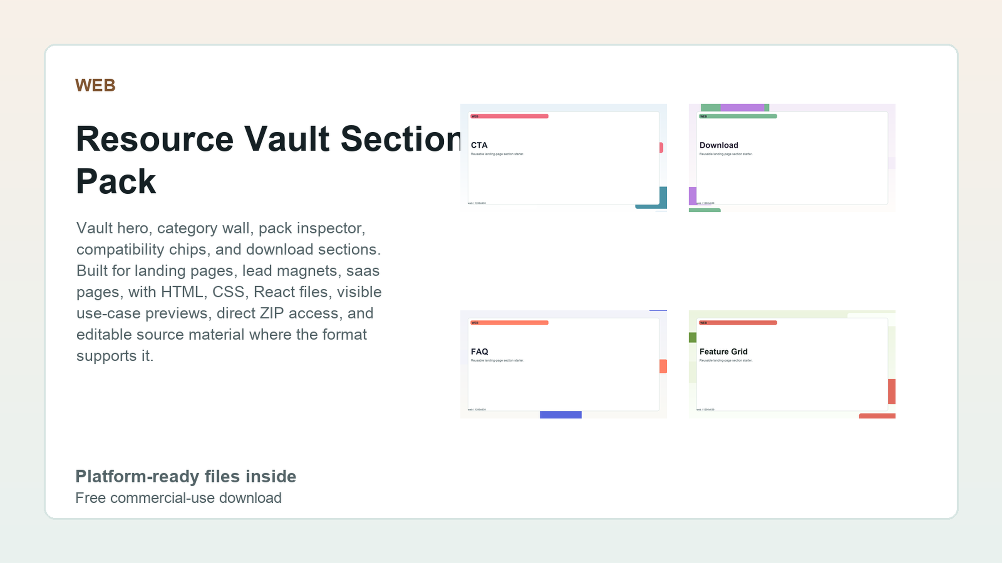 Resource Vault Section Pack preview