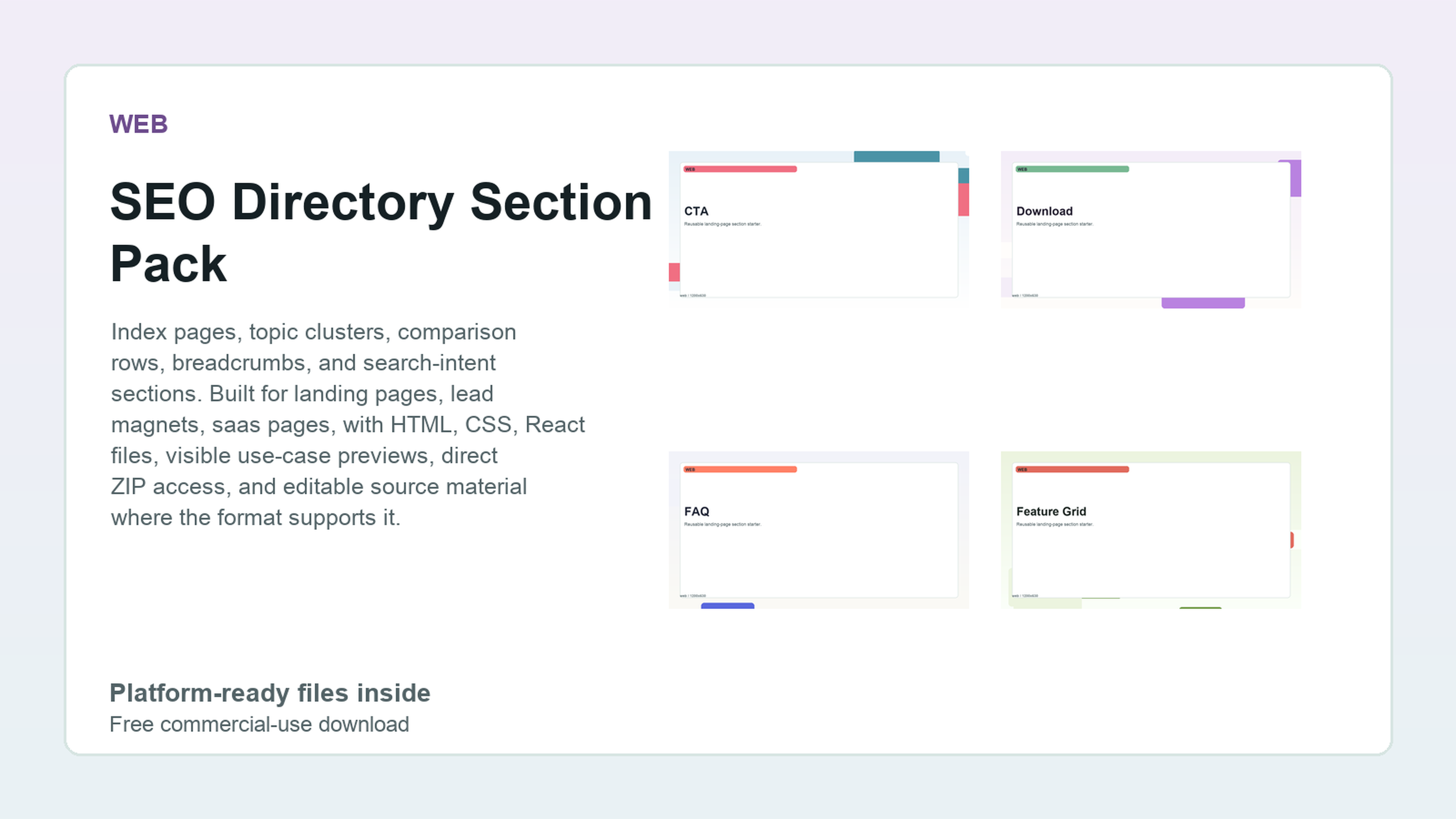 SEO Directory Section Pack