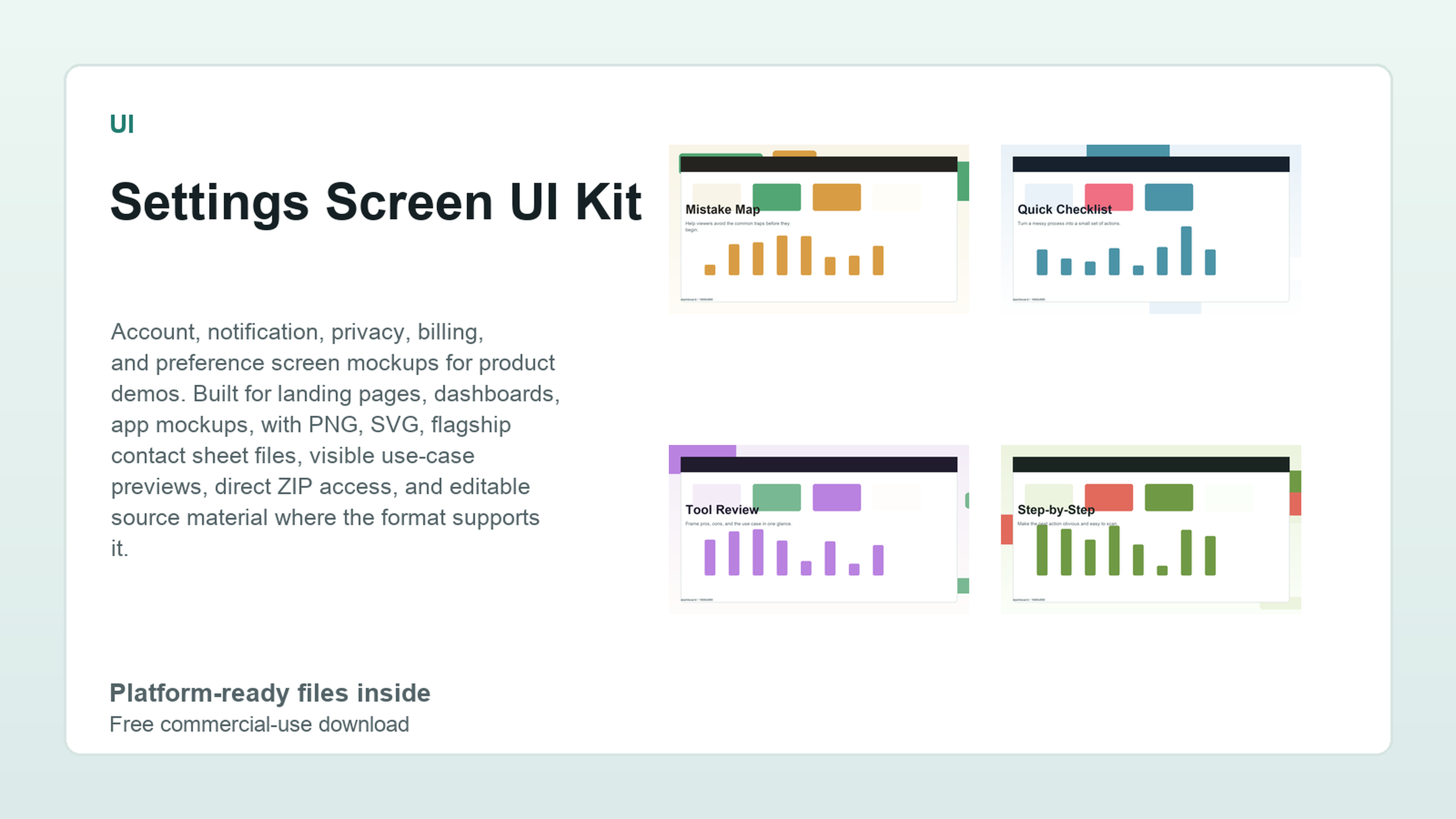 Settings Screen UI Kit