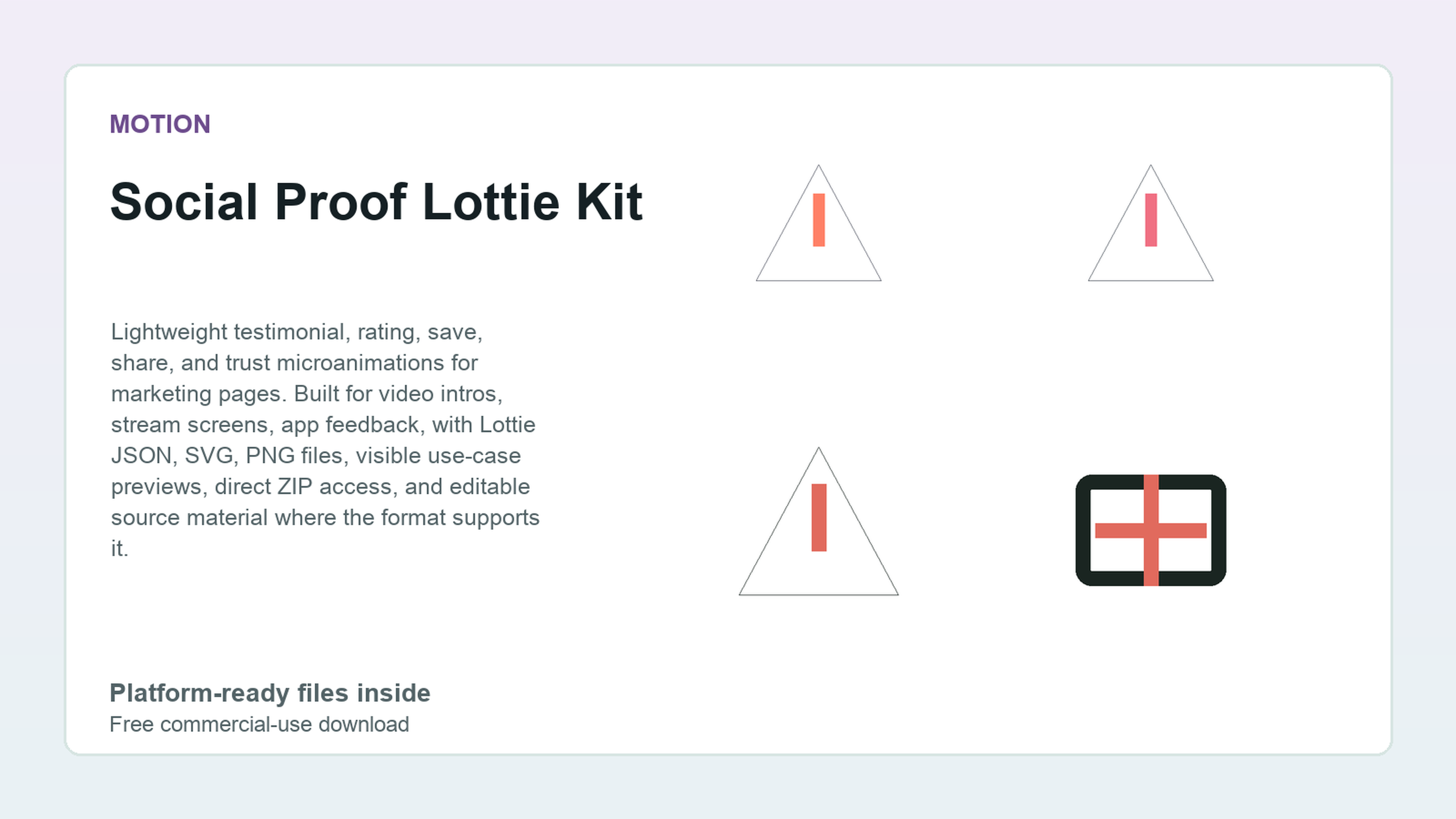 Social Proof Lottie Kit preview