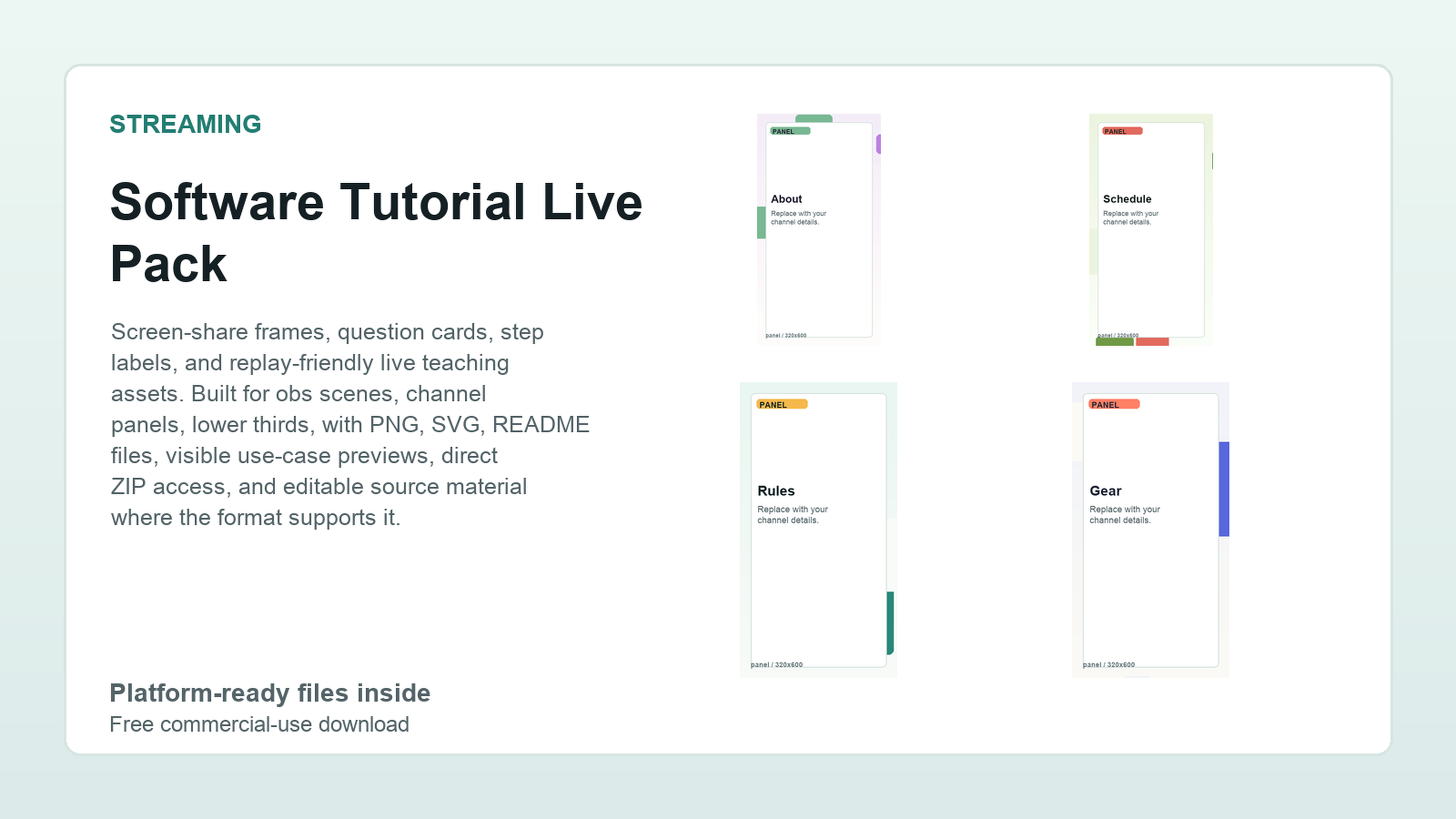 Software Tutorial Live Pack preview