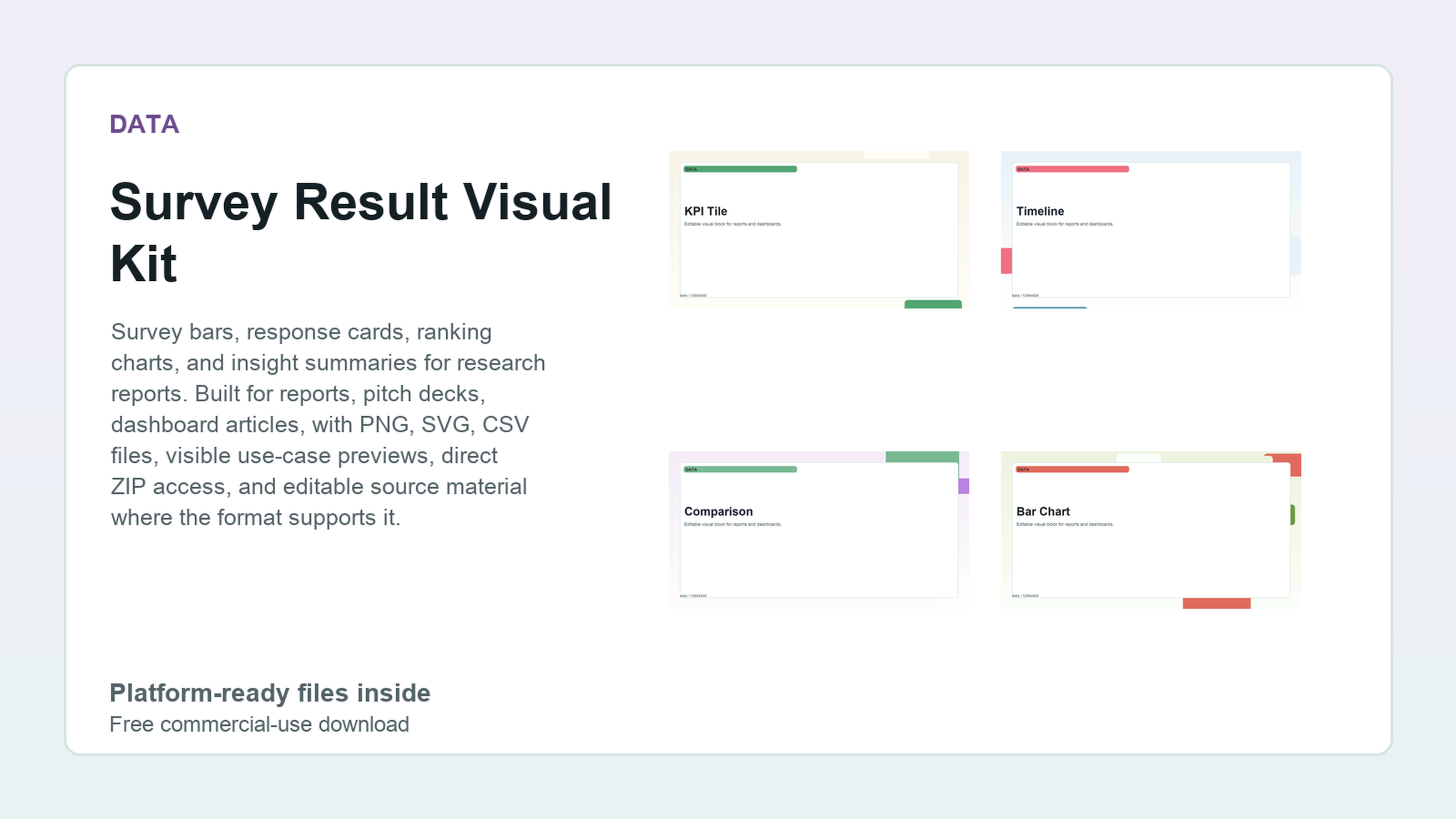 Survey Result Visual Kit preview