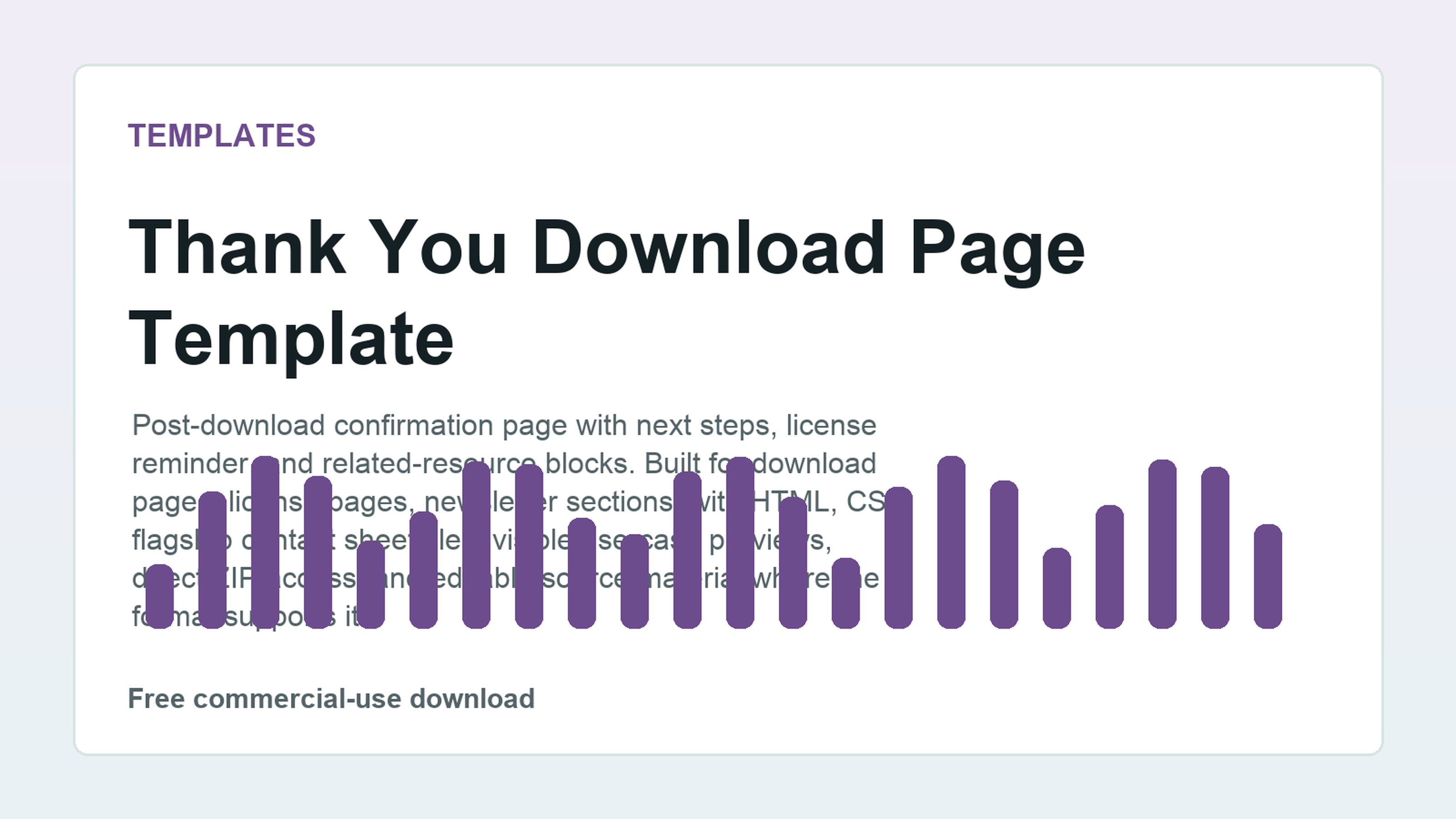 Thank You Download Page Template