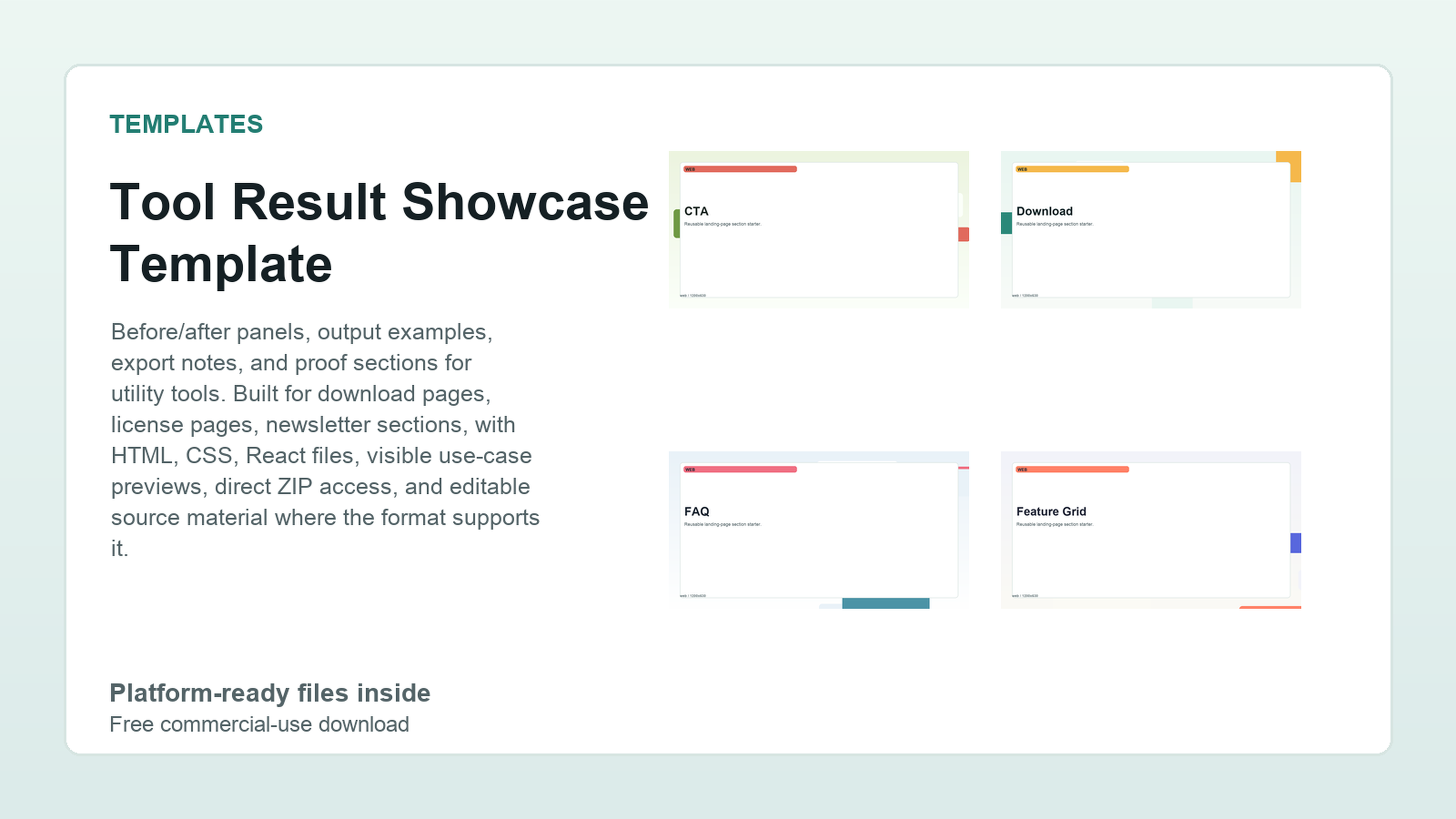 Tool Result Showcase Template
