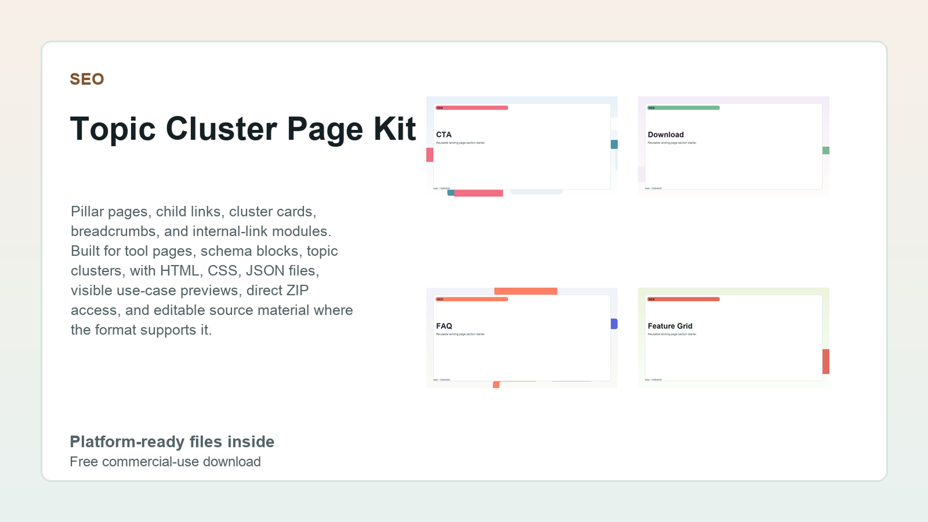 Topic Cluster Page Kit