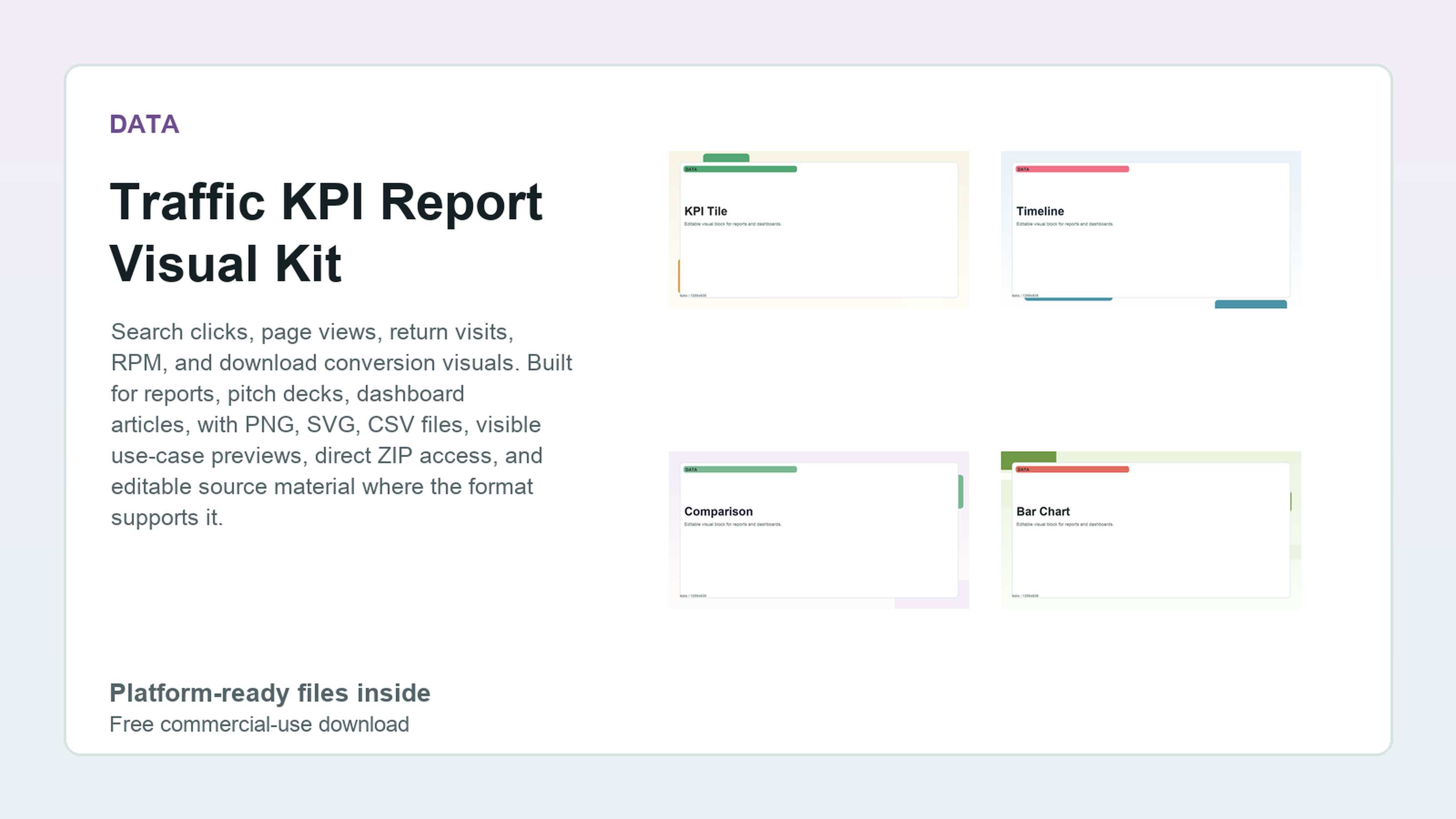 Traffic KPI Report Visual Kit