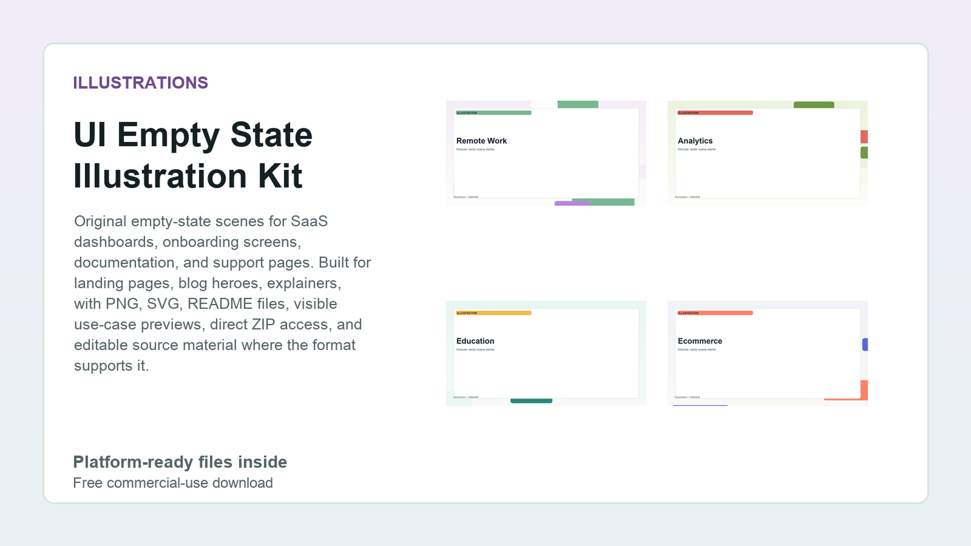 UI Empty State Illustration Kit preview