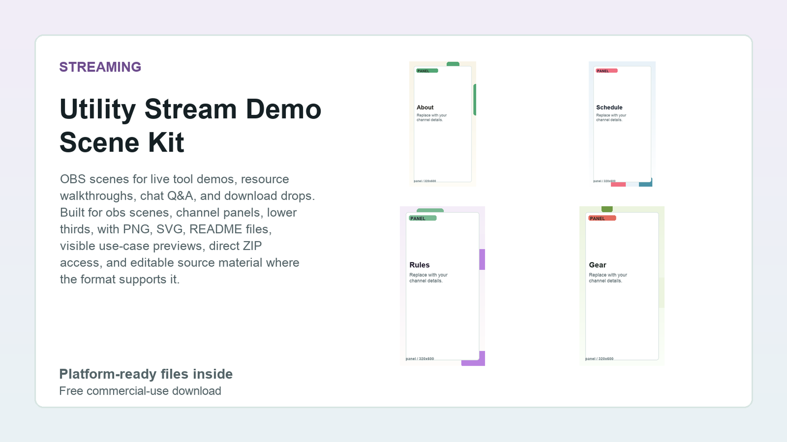 Utility Stream Demo Scene Kit preview