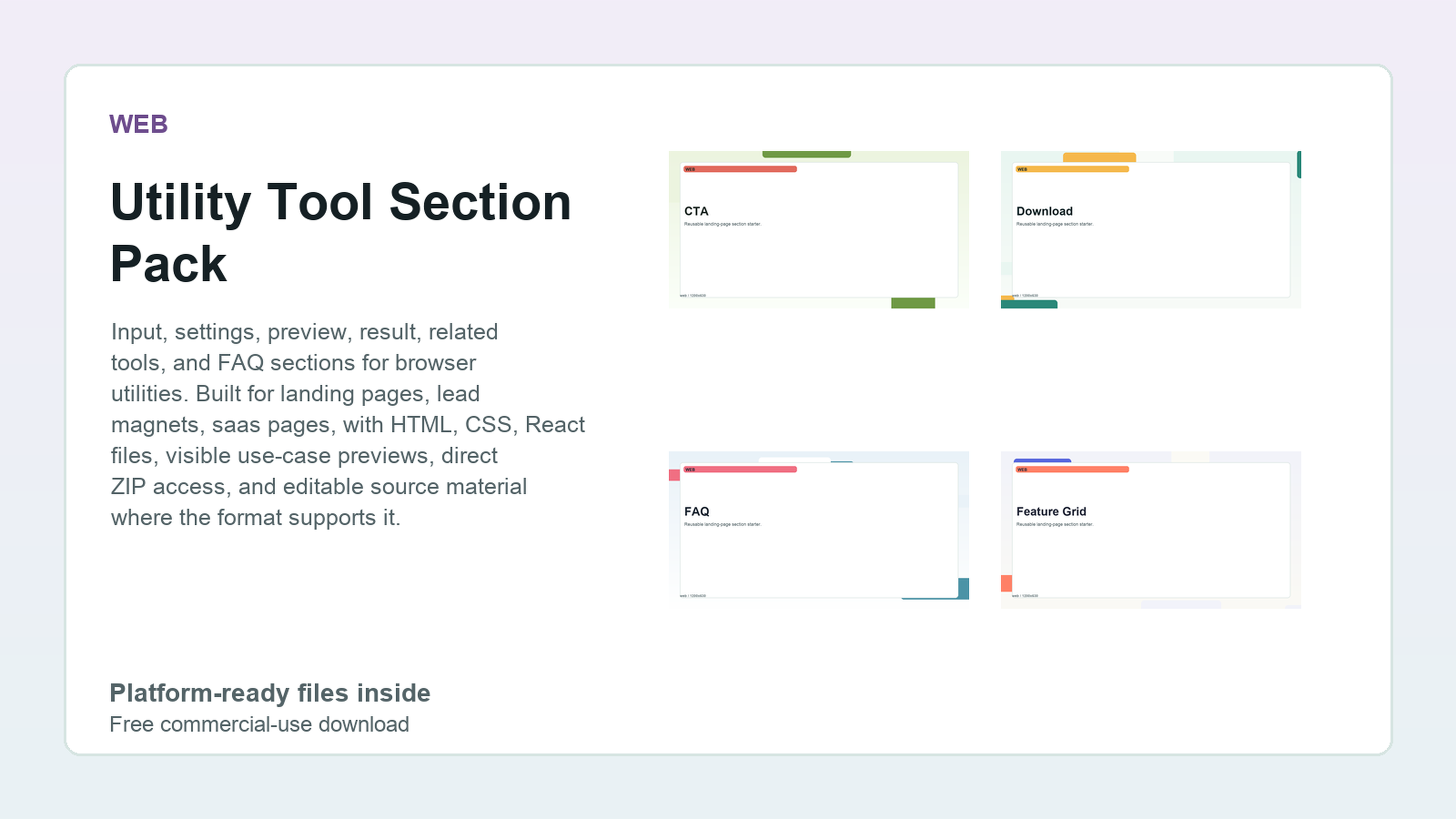 Utility Tool Section Pack preview