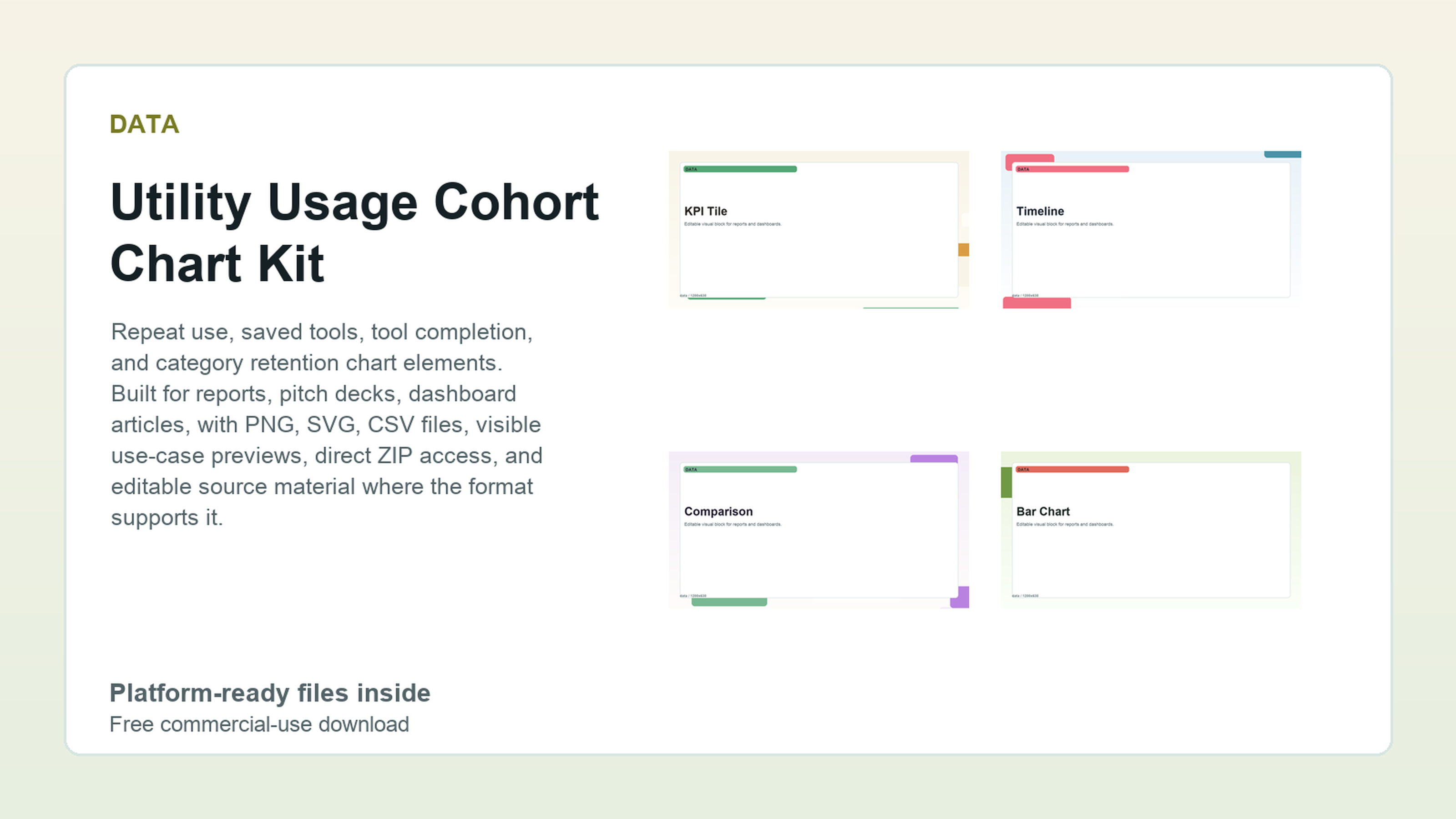 Utility Usage Cohort Chart Kit preview