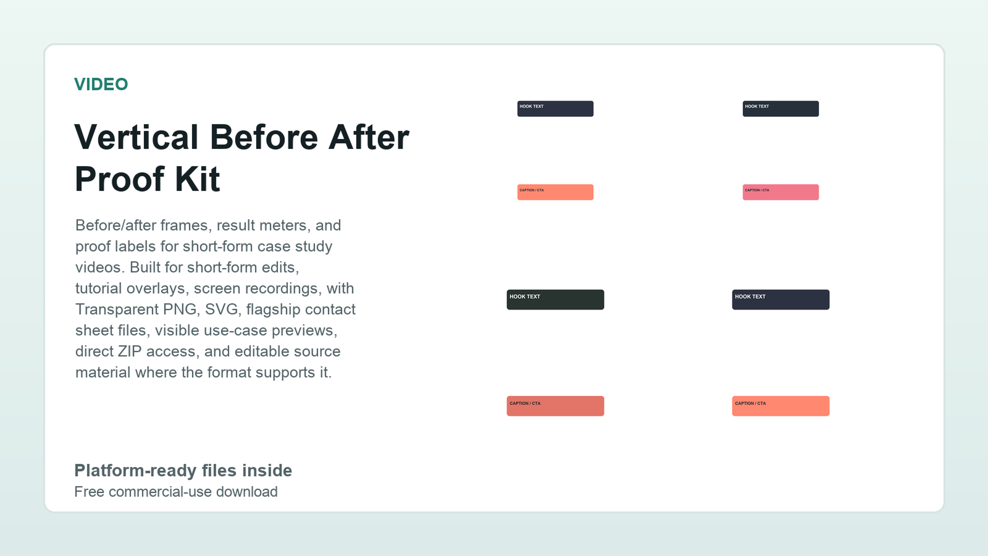 Vertical Before After Proof Kit preview